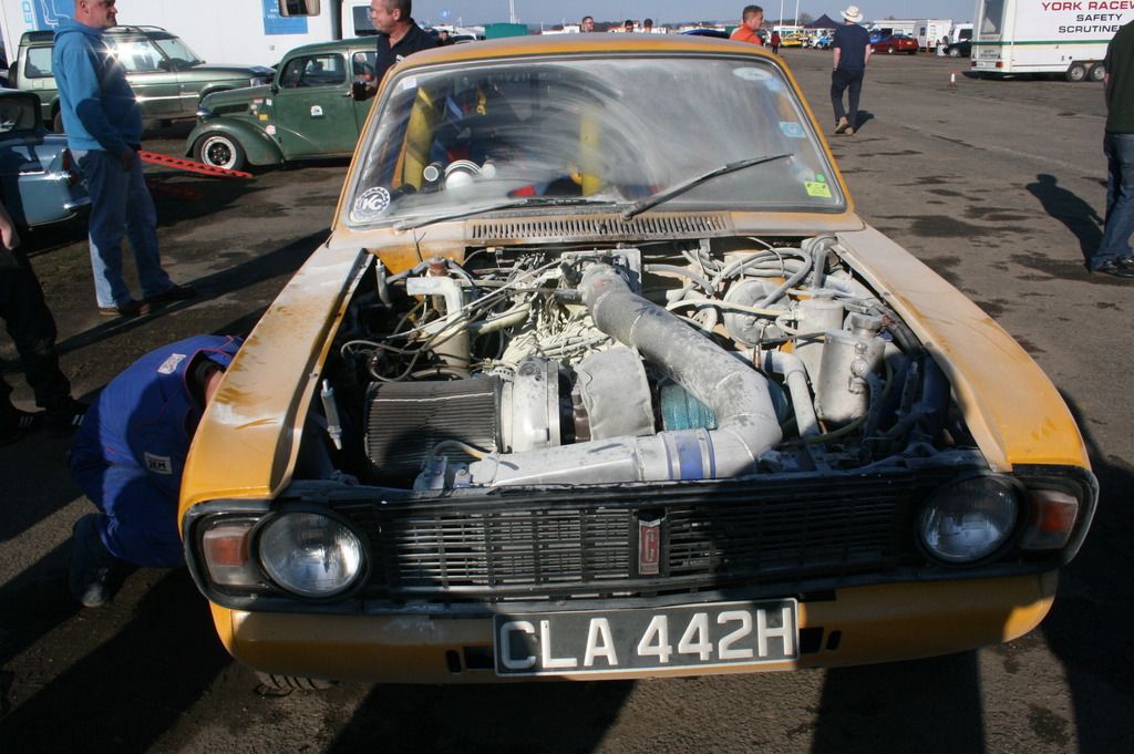 Ian's Cortina after the fire