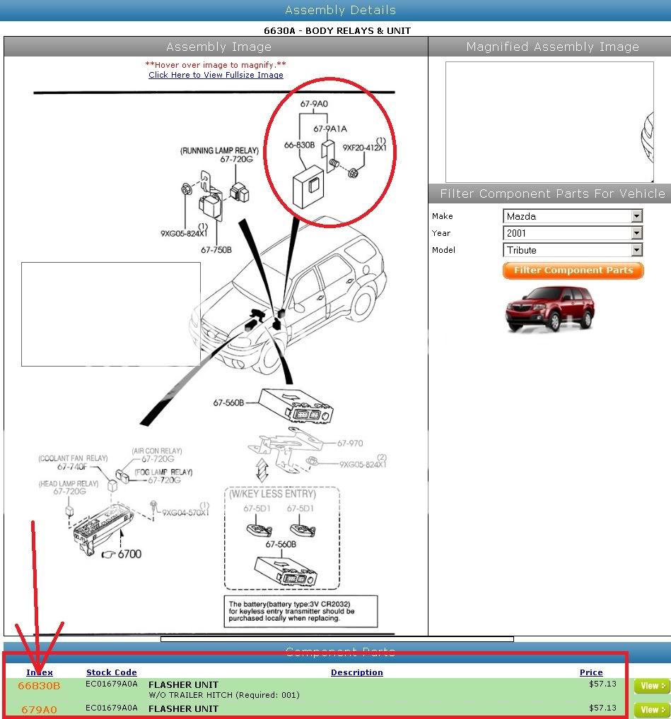 Electronic flasher module ford escape #4